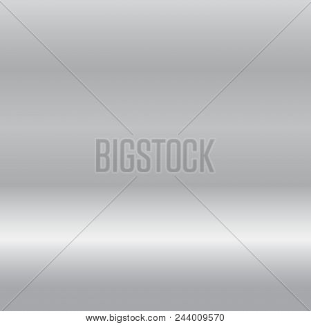 Silver Gradient Background. Silver Design Texture For Ribbon, Frame, Banner. Abstract Silver Gradien