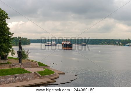 Ust-izhora, Saint Petersburg, Russia - August 21, 2017: The Monument To Alexander Nevsky At The Site