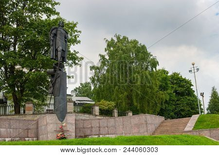 Ust-izhora, Saint Petersburg, Russia - August 21, 2017: The Monument To Alexander Nevsky At The Site