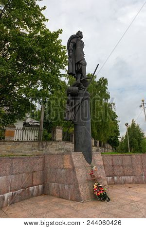 Ust-izhora, Saint Petersburg, Russia - August 21, 2017: The Monument To Alexander Nevsky At The Site