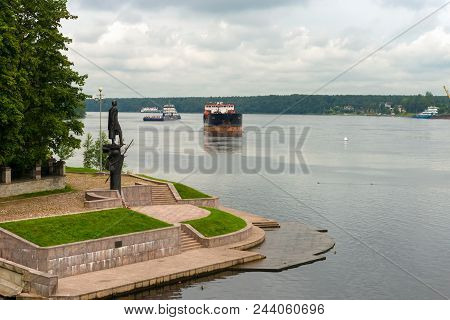 Ust-izhora, Saint Petersburg, Russia - August 21, 2017: The Monument To Alexander Nevsky At The Site