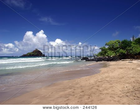 Séta a tengerparton, Hana, Maui Island, Hawaii