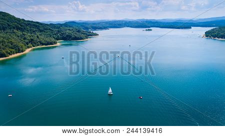 Sailboat On Beautiful Solina Lake