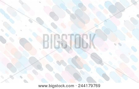 Light Geometric Background. Translucent, Transparent Ovals, Ellipses With Overlapping. Vector Illust