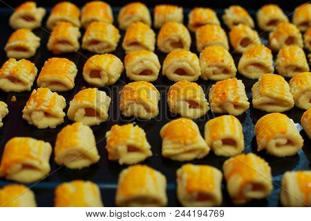 Delicious Freshly Baked Pineapple Cookies Also Known As Pineapple Cookies Or Pineapple Tarts With Pi