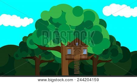 4890968 Illustration House On A Tree