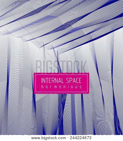 Abstract Art Vector Background For Modern Trendy Great Design, Line Art Surface Textures, 3d Dimensi