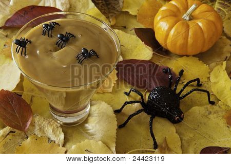Edderkopper med Halloween budding