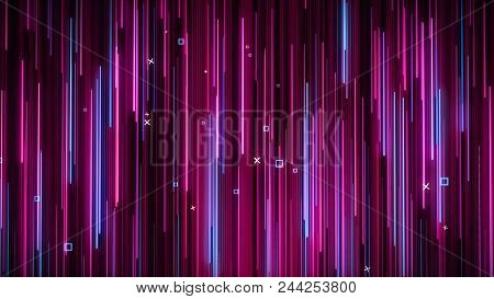 Pink-blue Neon Animated Vj Background Watch 4k