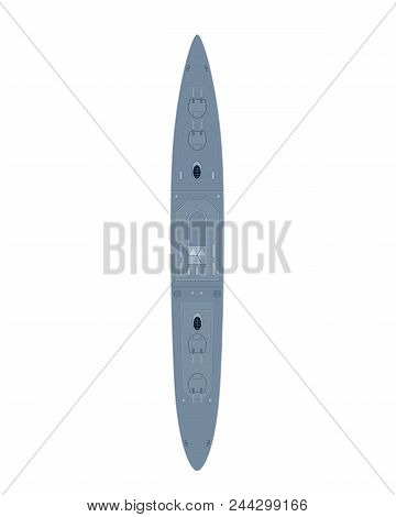 Modern Warship, Boat, Ferry, Marine Transport. A Shipping Boat With A Military Training Ground. Tran