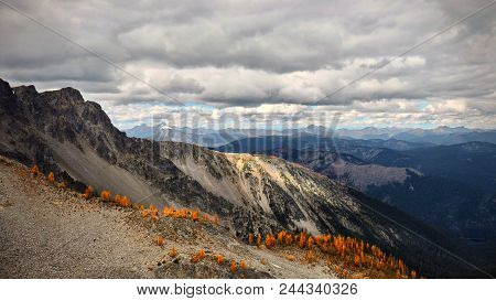 Hiking Near Vancouver, Bc. Scenic View From  Mount Frosty. Manning Park. British Columbia. Canada.