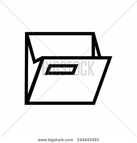 Open Folder Vector Icon On White Background. Open Folder Modern Icon For Graphic And Web Design. Ope
