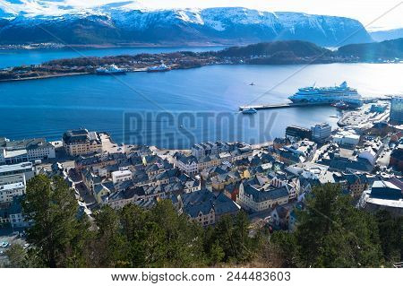 Alesund Beautiful Town In Norway Skandinavia Europe