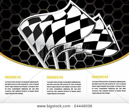 Racing juliste kilpa-lippu