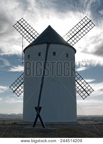 Windmill In Campo De Criptana La Mancha Ciudad Real Spain