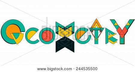 Geometry Text Geometric T-shirt Object Vector Logo