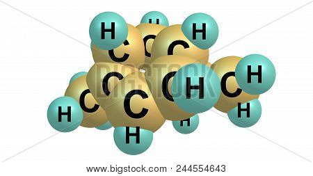 Carene Molecular Structure Isolated On White