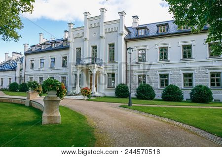 Rumene Manor In Latvia. 2017 Travel Photo To Latvia, Nature And Buildings.