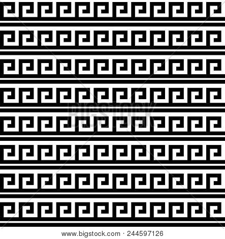 Typical Egyptian, Assyrian And Greek Motives. Greek Key. Arabic Geometric Texture. Islamic Art. Abst