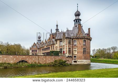 Ooidonk Castle Is A Castle In The City Of Deinze, East Flanders, Belgium