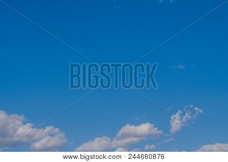 Beautifu Bluel Sky, Summer Warm Day Texture