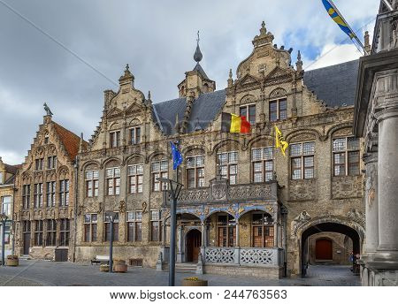 Veurne City Hall (landhuis) On Central Market Square, Belgium
