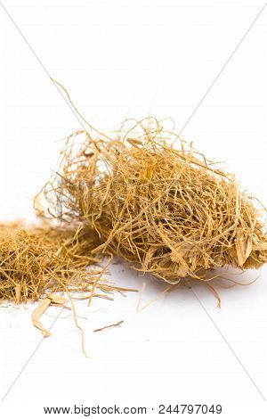 Close Up Of Raw Khus Or Vetiver Grass A Herbal Root With Full Of Aroma Used In Many Indian And Asian
