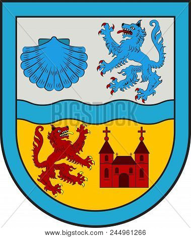 Coat Of Arms Of Alsenz-obermoschel Is A Municipality In The Donnersbergkreis, In Rhineland-palatinat