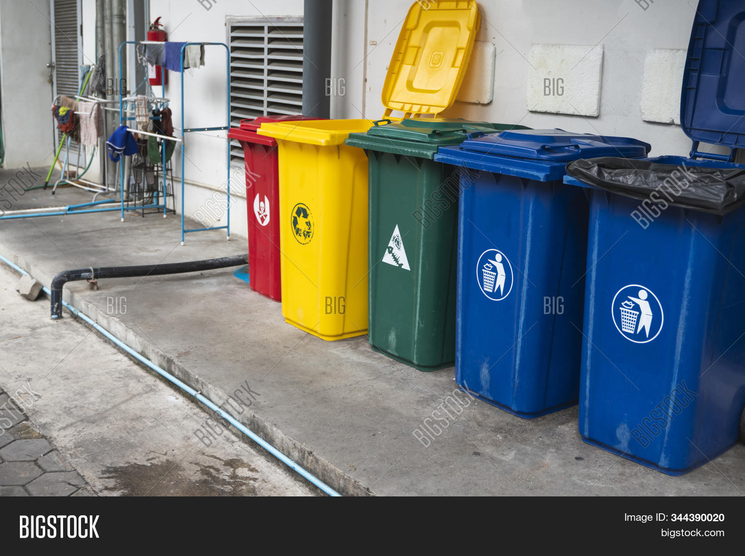 Garbage Trash Bins Image & Photo (Free Trial) Bigstock