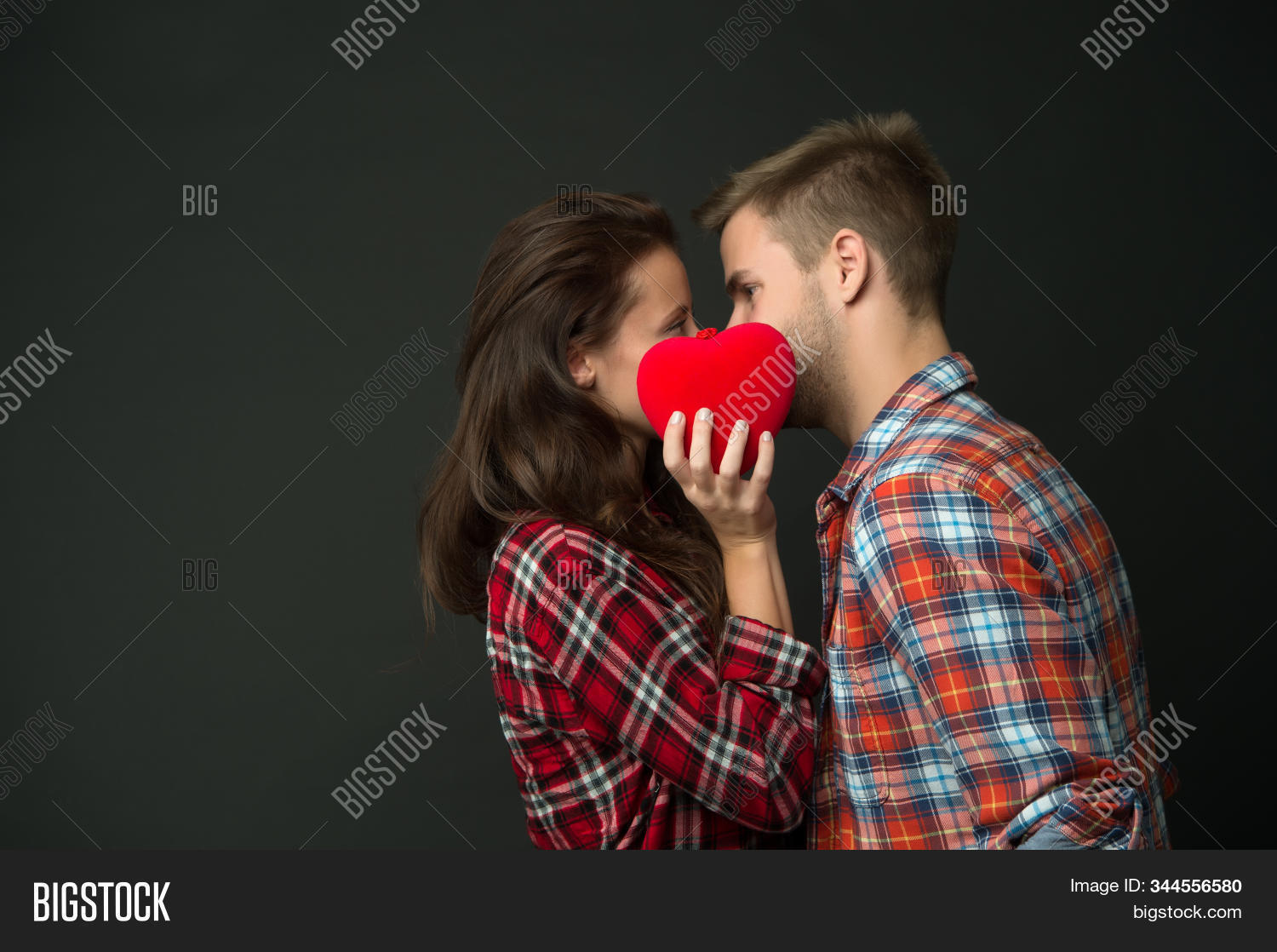 Couple Kiss Behind Image & Photo (Free Trial) Bigstock