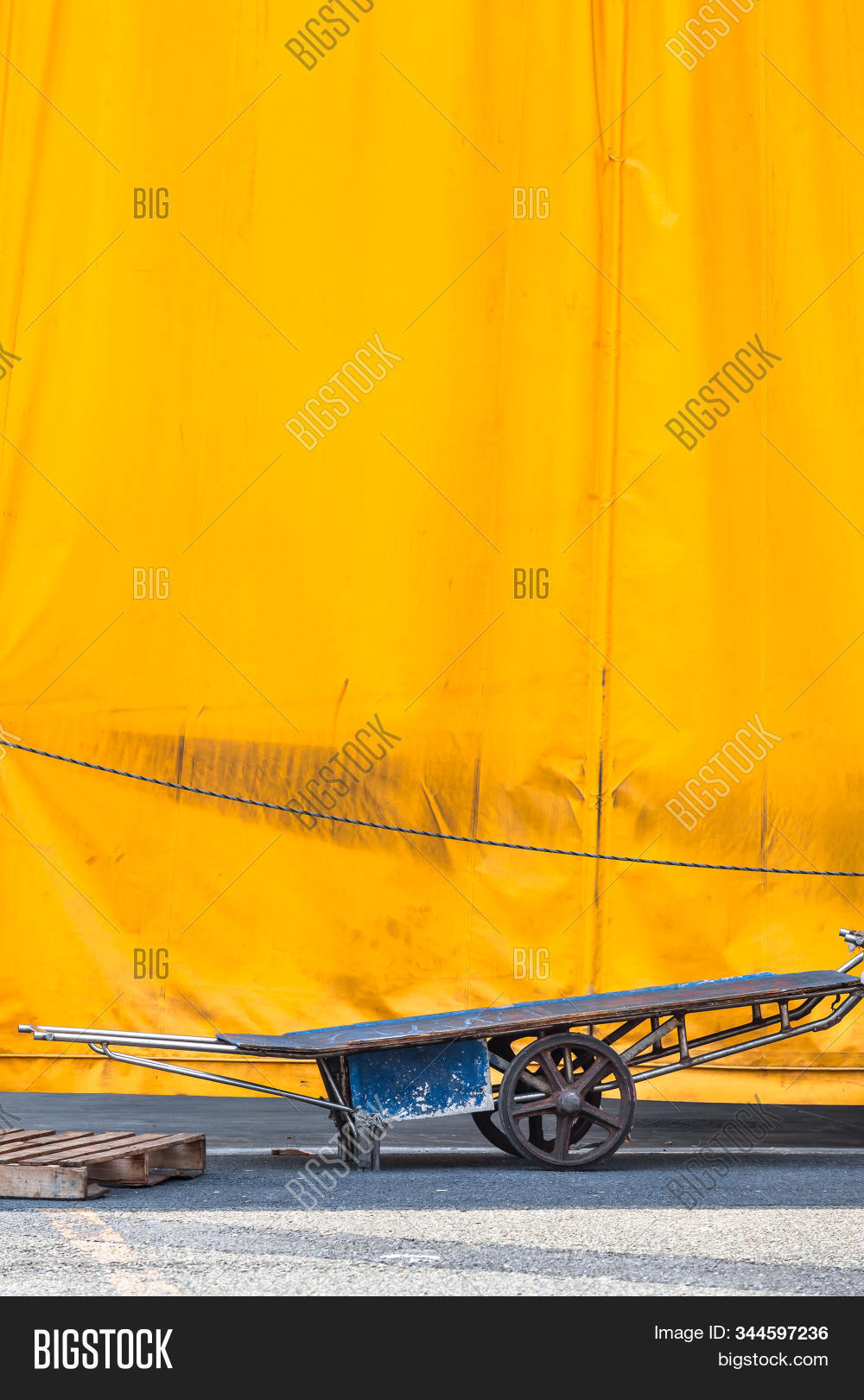 Yellow Tarpaulin Image Photo Free Trial Bigstock