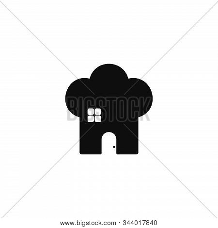 Home Of Chef Simple Geometric Symbol Logo Vector