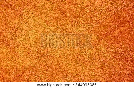Suede Leather. Genuine Leather Material. Brown Background. Beige Background. Skin Testure. Suede.