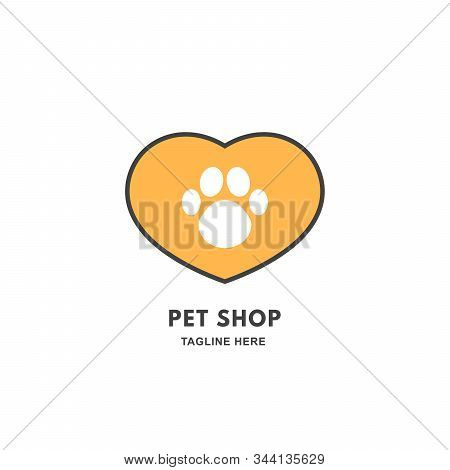 Pet Shop Vector Logo, Veterinary Clinics, Animal Feed And Homeless Animals Shelters.