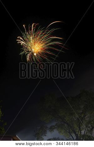 Beautiful Fireworks At Bakreswar Thermal Power Project Township During 23 Rural And Industrial Fair 
