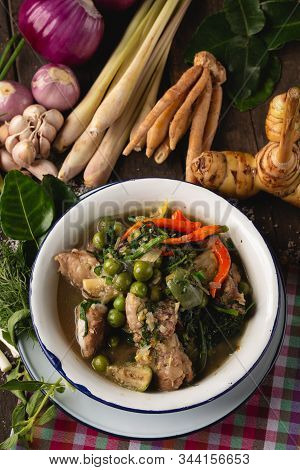 [thai Esan Food] Curry Pork Thai Curry, Thai Esan Local Food, Thailand