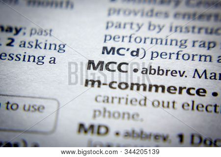 Word Or Phrase Mcc In A Dictionary.