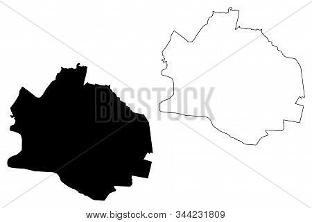 Sofia City (republic Of Bulgaria) Map Vector Illustration, Scribble Sketch City Of Sofia Map