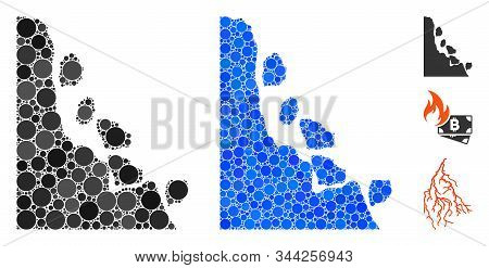 Unstable Stones Composition Of Filled Circles In Variable Sizes And Shades, Based On Unstable Stones
