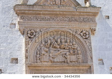 Kilise, Spirito Santo. Ostuni. Puglia. İtalya.