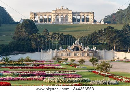 Vienna, Austria - September 3, 2019: Schoenbrunn Palace Was The Main Summer Residence Of The Habsbur