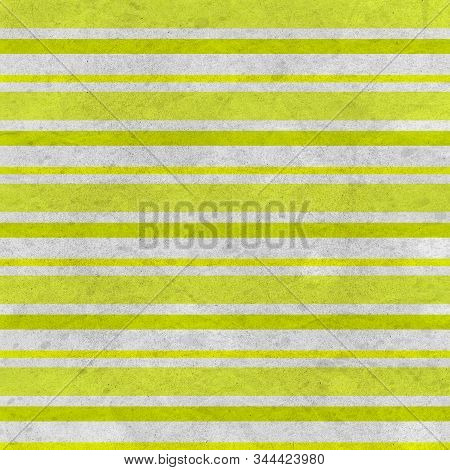Chartreuse Gungy Wrinkled Horizontal Stripes Pattern In Varied Size Stripes And Shades Of Chartreuse