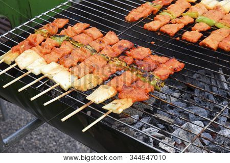 Pock Bar B Q In Summer Camping And Picnic