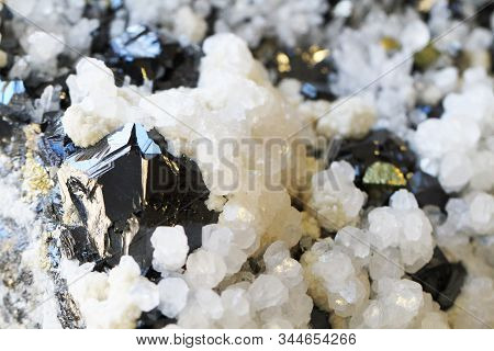 Galenite Mineral Texture As Very Nice Natural Background