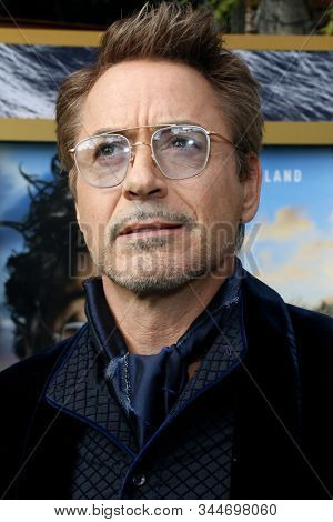 Robert Downey Jr. at the Los Angeles premiere of 'Dolittle' held at the Regency Village Theatre in Westwood, USA on January 11, 2020.