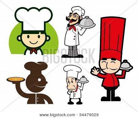 Hübsch Chef Charakter Zeichen