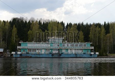 Irma,vologda Region, Russia - May 10, 2019:berth-dock 