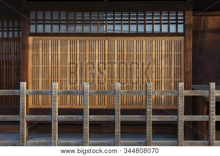 Exterior Of Traditional Architecture In Kyoto, Japan