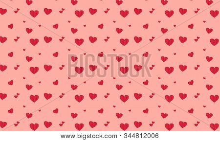Valentines Day Love Seamless Pattern Stock Vector