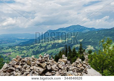 Landscape Around Bad Hindelang In Bavaria, Germany